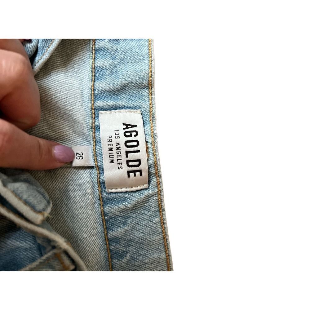 AGOLDE Jamie High Rise Classic Jeans
Distressed Ever More Light Wash Size 26 - Picture 5 of 10